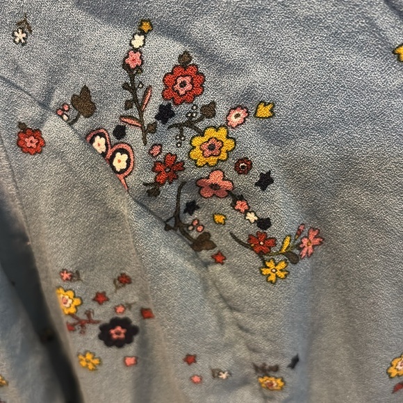 Boden Light Blue Floral Dress Women’s Size 8 - Picture 7 of 9